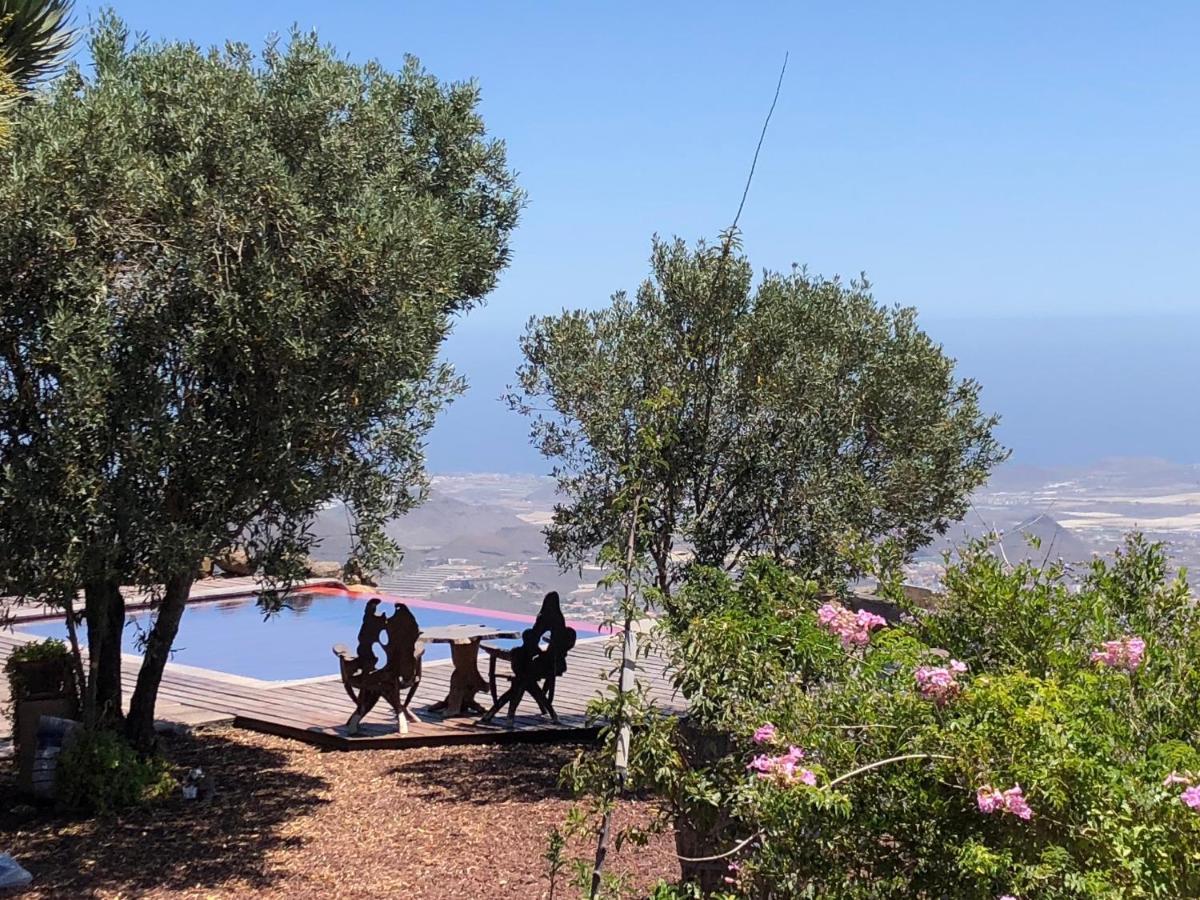 ארונה Historic Canarian House, Private Heated Infinity Pool, Bbq, Wifi + Panoramic Ocean Views מראה חיצוני תמונה