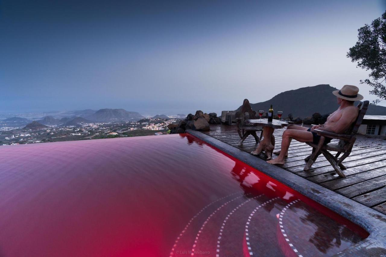 ארונה Historic Canarian House, Private Heated Infinity Pool, Bbq, Wifi + Panoramic Ocean Views מראה חיצוני תמונה